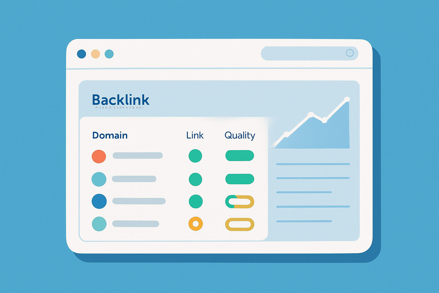 Backlink audit dashboard displaying key backlink metrics and toxic link identification