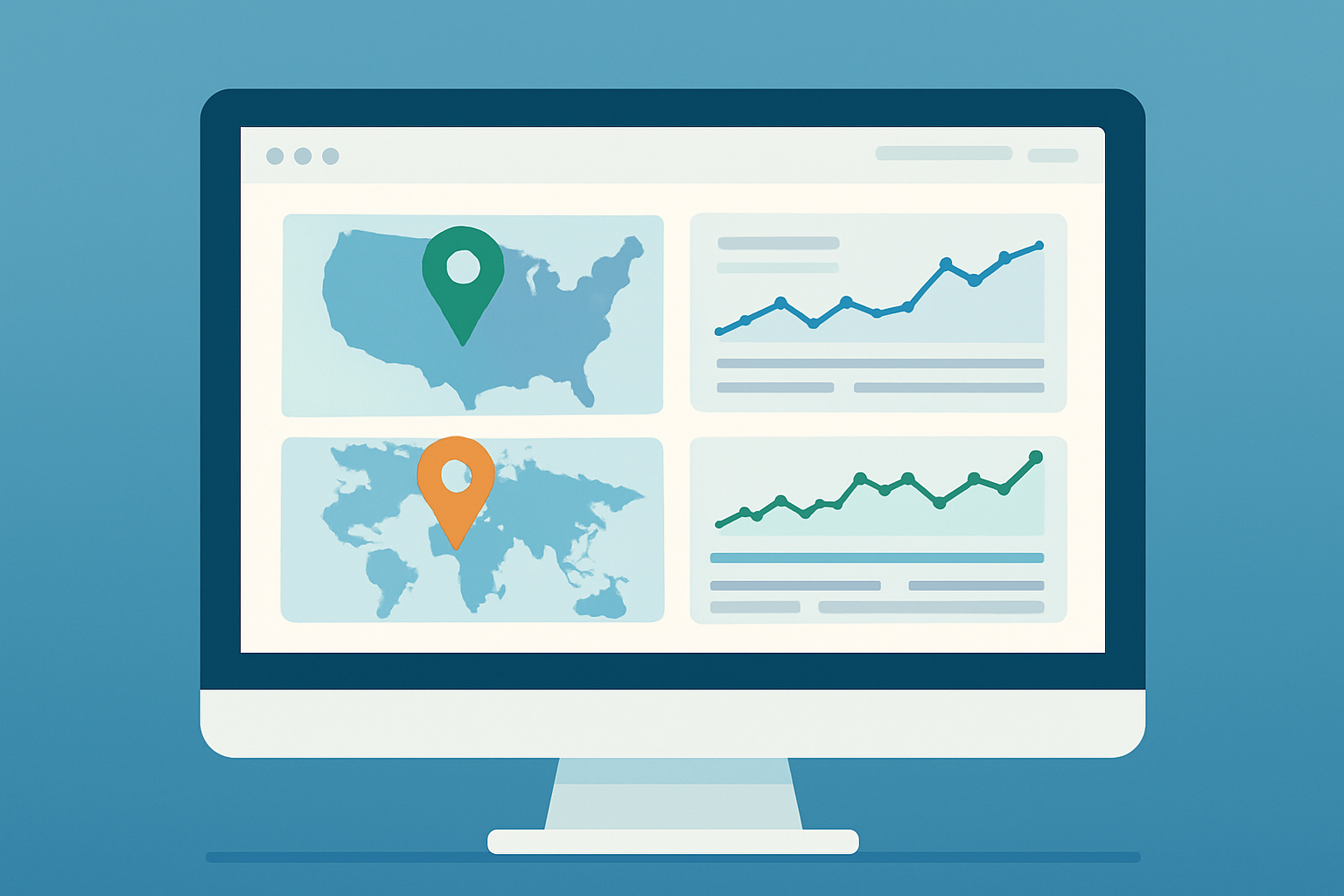 Moz Pro interface displaying rank tracking for multiple locations with detailed keyword performance trends