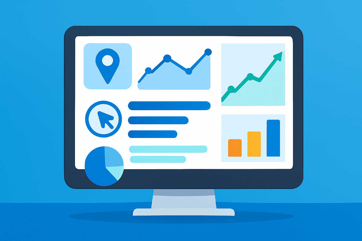 Bing Places analytics panel highlighting user engagement metrics and search data