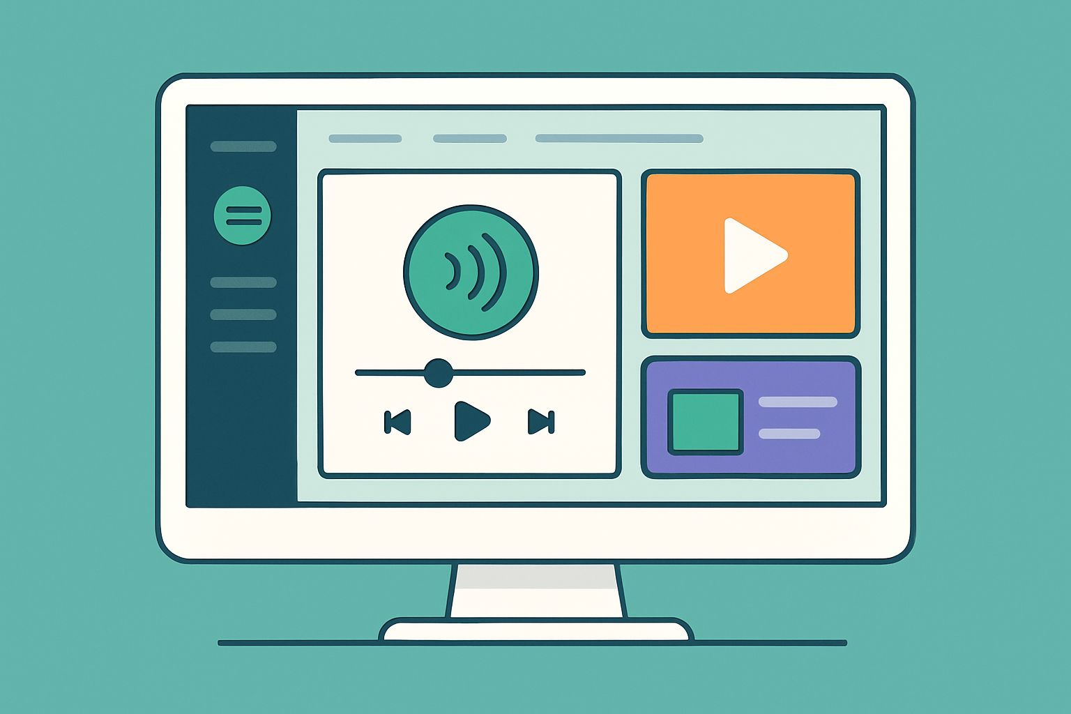 Visual overview of Spotify advertisement formats including audio ads, video ads, and display ads.